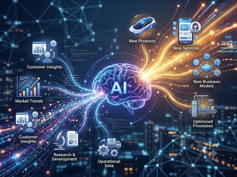 AI và đổi mới sáng tạo giúp phát triển sản phẩm và mô hình mới
