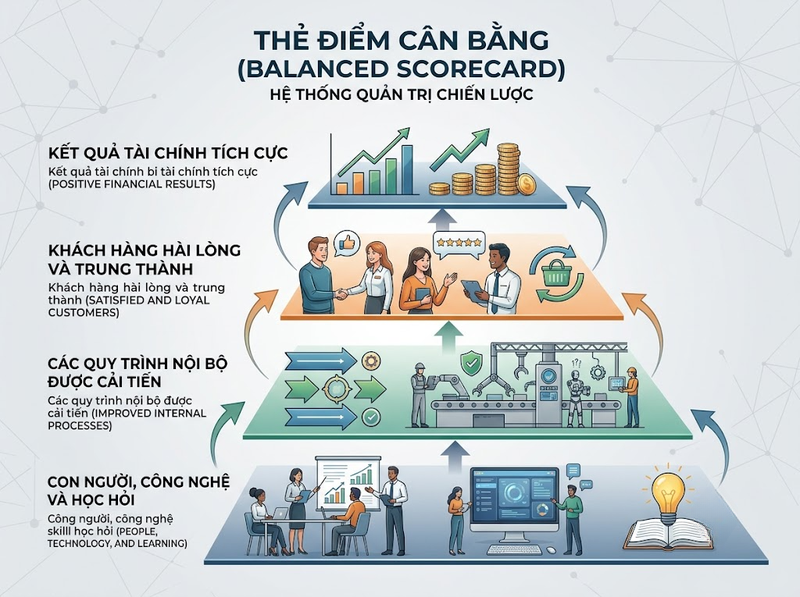 Ứng dụng Balanced Scorecard trong doanh nghiệp để liên kết chiến lược và KPI