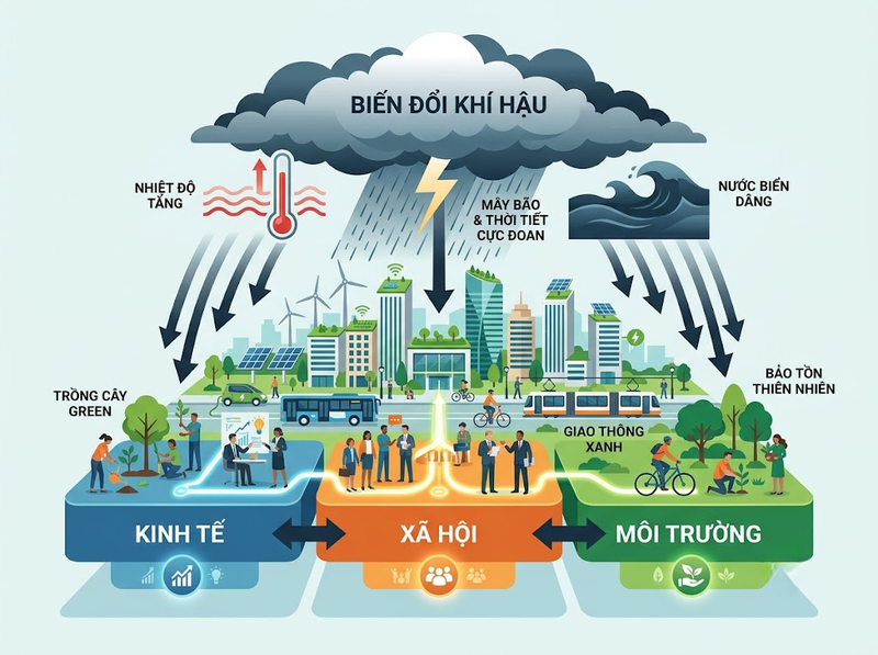Mối quan hệ giữa biến đổi khí hậu và phát triển bền vững toàn cầu