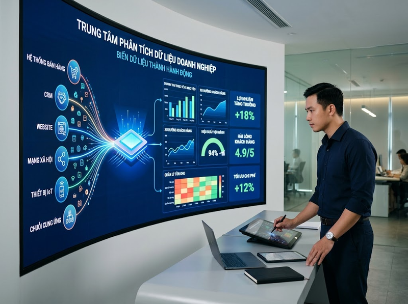 Ứng dụng Big Data trong doanh nghiệp để phân tích và tối ưu vận hành