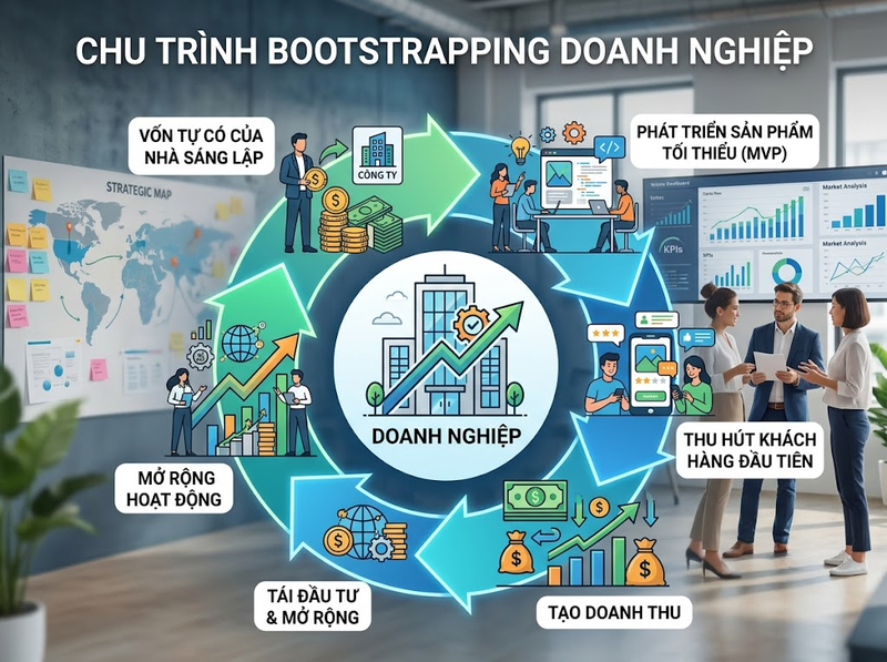 Khi nào startup nên chọn Bootstrapping để tự tài trợ và kiểm soát tăng trưởng?