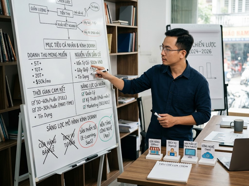 Cách bắt đầu khởi nghiệp qua kiểm chứng ý tưởng, mô hình, vốn và khách hàng