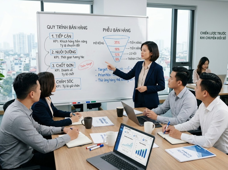 Chuyển đổi số bán hàng từ quản lý khách hàng đến tự động hóa quy trình