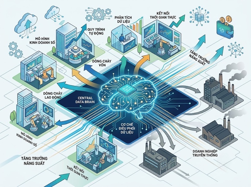 Chuyển đổi số và chuyển dịch cơ cấu kinh tế qua ngành nghề, năng suất mới