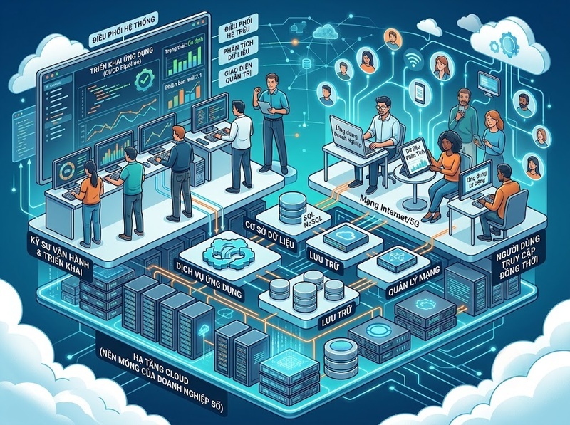 Cloud Computing cho nền tảng số giúp mở rộng, tích hợp và duy trì dịch vụ