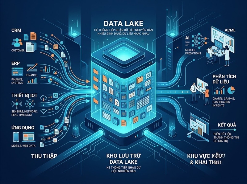 Tìm hiểu Data Lake và thời điểm nên dùng để lưu trữ dữ liệu lớn