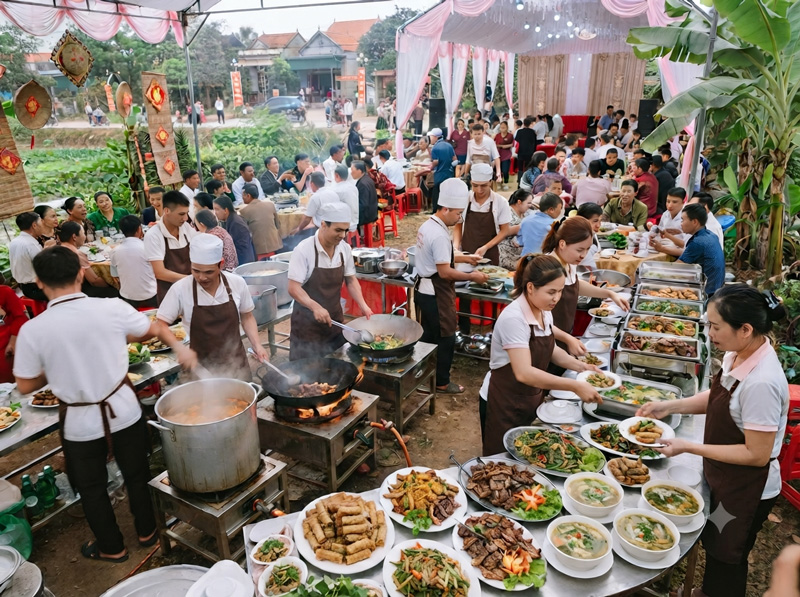 Vai trò của dịch vụ nấu tiệc trong phát triển kinh tế địa phương