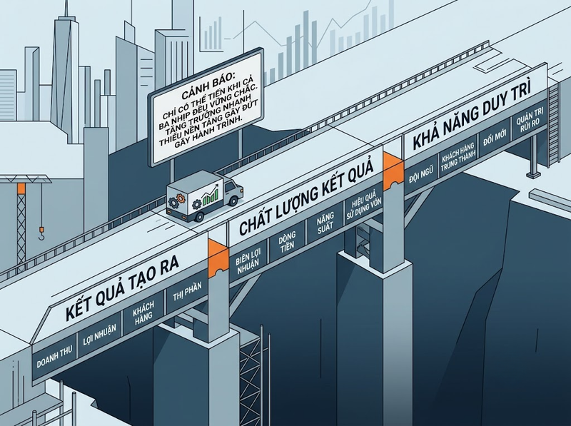 Cách đo lường phát triển doanh nghiệp qua tăng trưởng, năng lực và tính bền vững