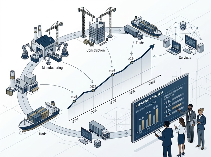 GDP và tăng trưởng kinh tế được đo lường, so sánh và diễn giải ra sao?