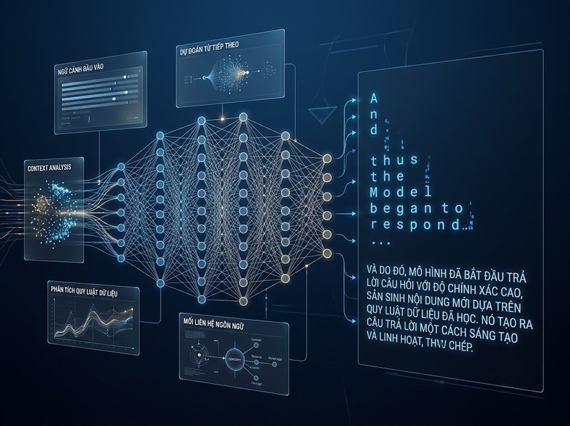 Tìm hiểu Generative AI và cơ chế tạo văn bản, hình ảnh, âm thanh