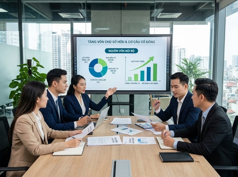 Doanh nghiệp huy động vốn qua vốn chủ sở hữu, tín dụng và chứng khoán