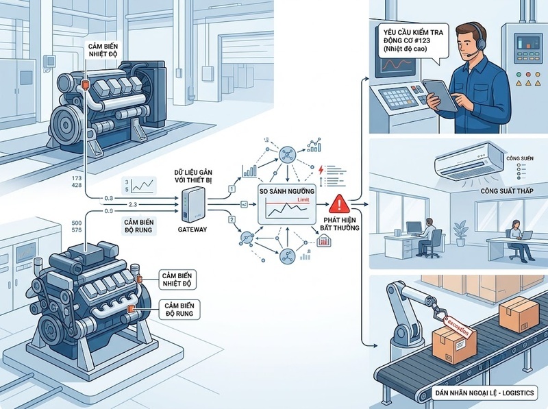 Ứng dụng IoT trong doanh nghiệp để giám sát, tự động hóa, tối ưu vận hành