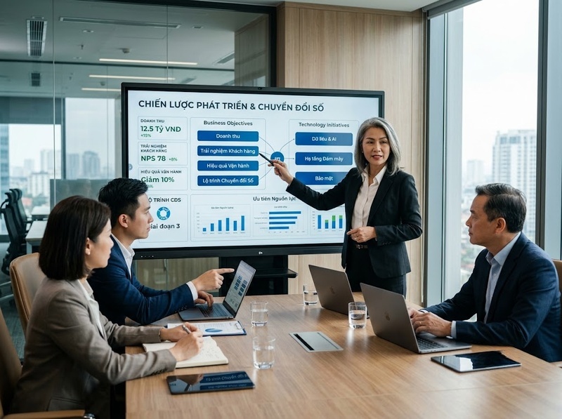 Lãnh đạo trong chuyển đổi số định hướng chiến lược và thúc đẩy thay đổi