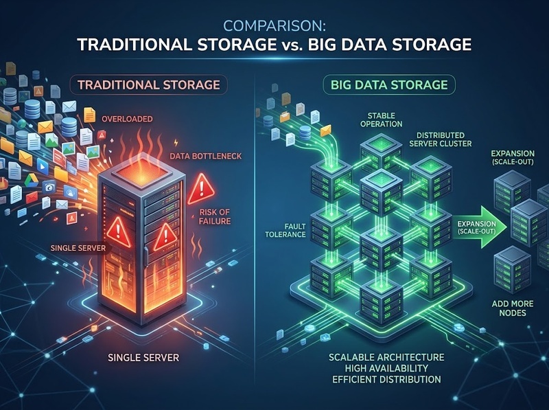 Lưu trữ Big Data bằng hệ thống phân tán, Data Lake và kho dữ liệu