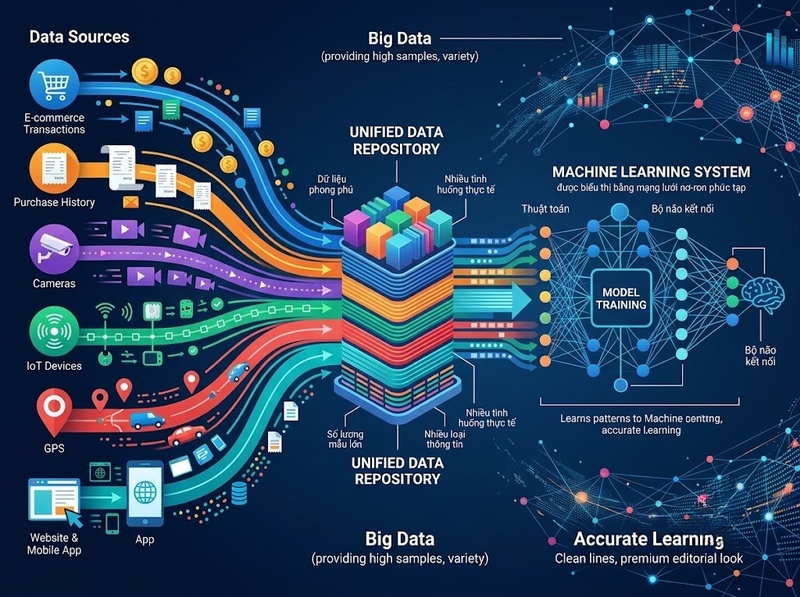 Machine Learning và Big Data kết hợp trong huấn luyện, dự báo, tối ưu