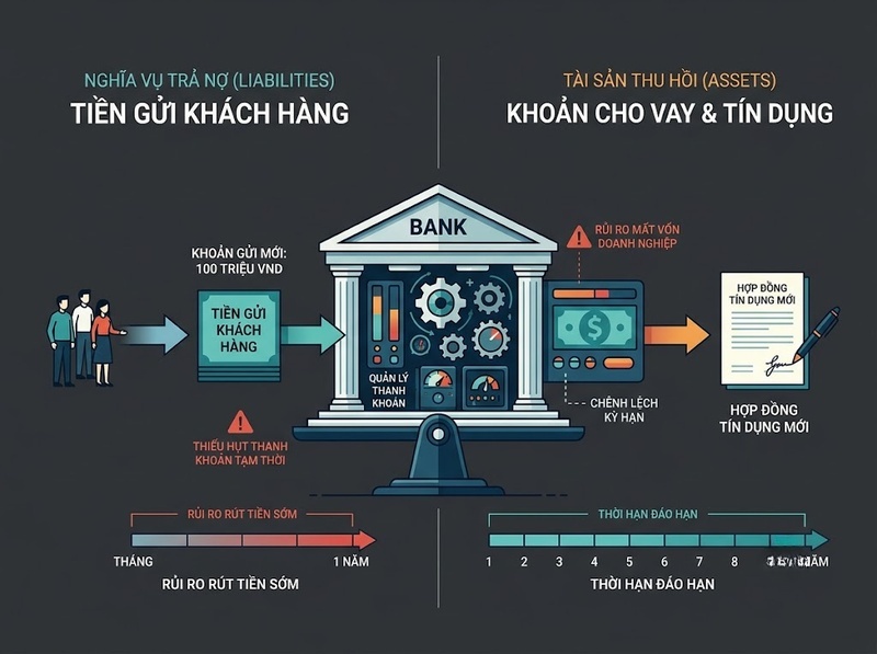 Tìm hiểu ngân hàng qua huy động vốn, cấp tín dụng và cung cấp thanh toán