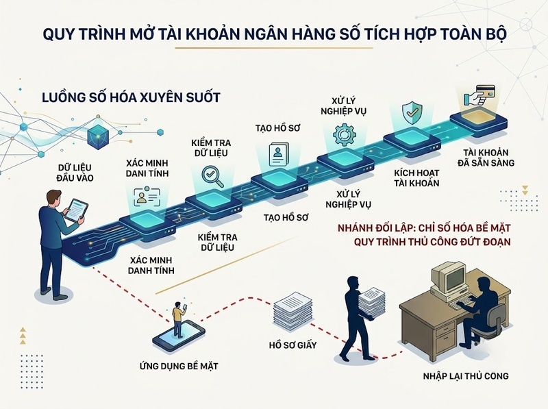 Tìm hiểu ngân hàng số qua công nghệ, dữ liệu và trải nghiệm trực tuyến