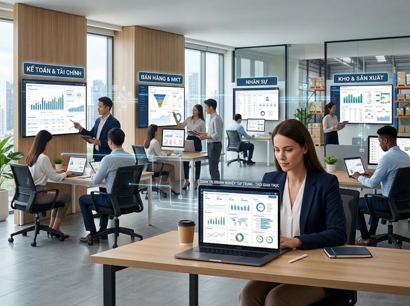 Phần mềm quản trị doanh nghiệp gồm ERP, CRM, HRM và những hệ thống nào?