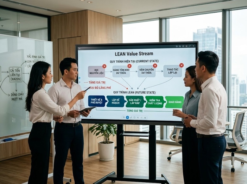 Ứng dụng phương pháp Lean để tối ưu quy trình và nâng cao giá trị