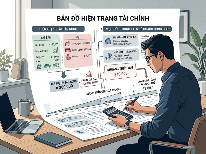 Quản lý tài chính cá nhân từ thu nhập, chi tiêu đến tiết kiệm và đầu tư