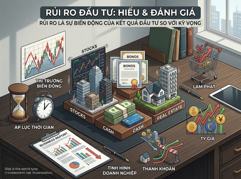 Mối quan hệ giữa rủi ro và lợi nhuận trong đầu tư, phân bổ danh mục