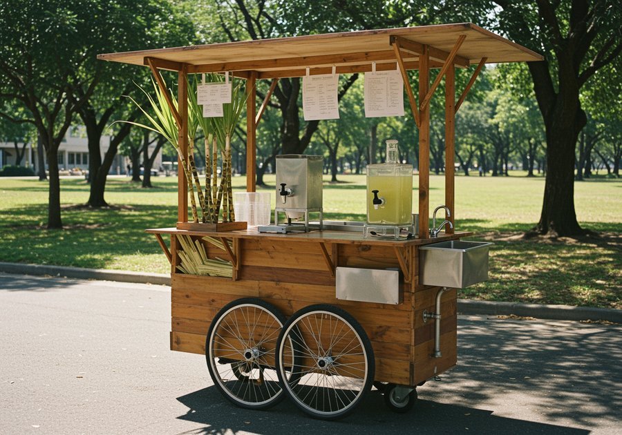 Những mẫu xe trà sữa gỗ đẹp dành cho người mới khởi nghiệp