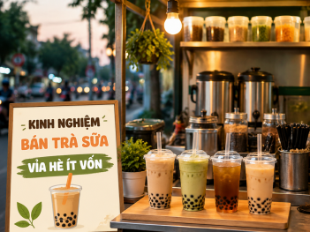 Kinh nghiệm bán trà sữa vỉa hè ít vốn