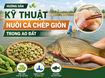 Kỹ thuật nuôi cá chép giòn trong ao đất