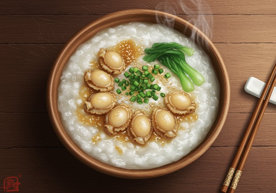 biến tấu cháo bào ngư với nguyên liệu khác