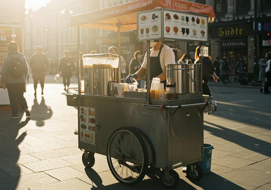 mẫu xe trà sữa inox đẹp